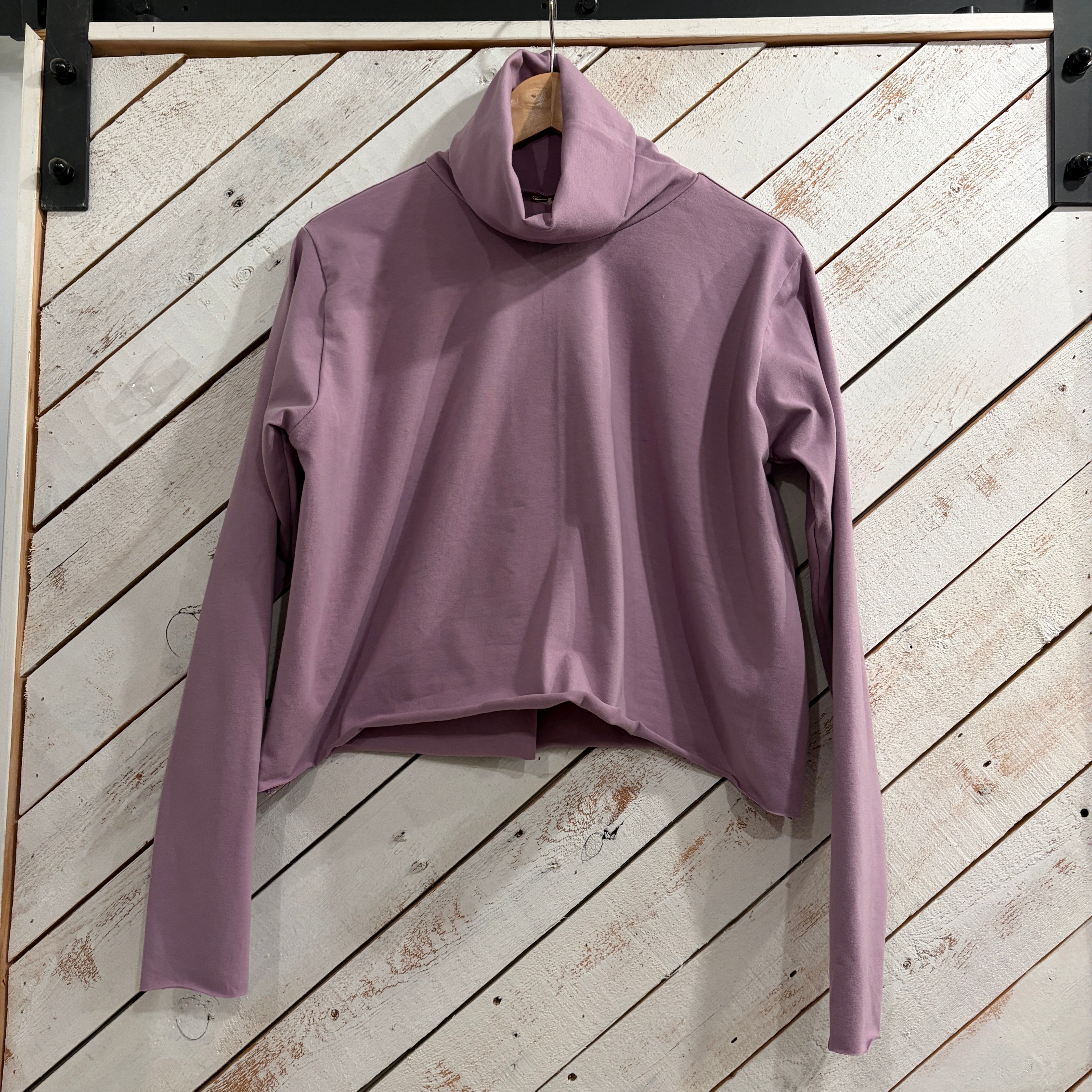 Boxy Crop Turtleneck - Downtown Betty