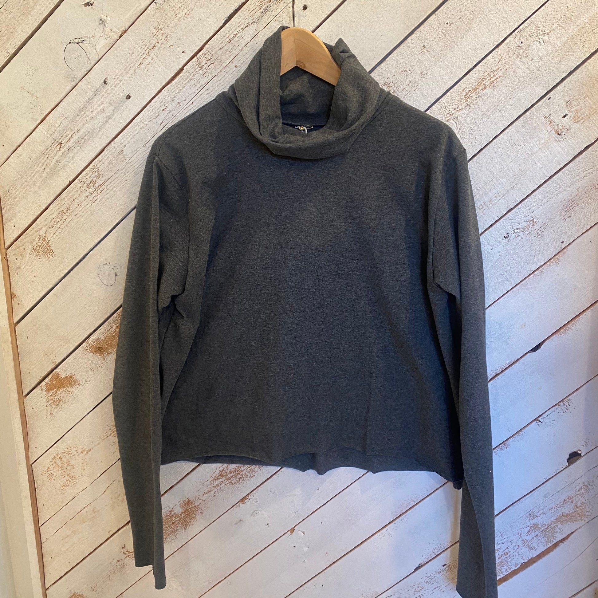Boxy Crop Turtleneck - Downtown Betty