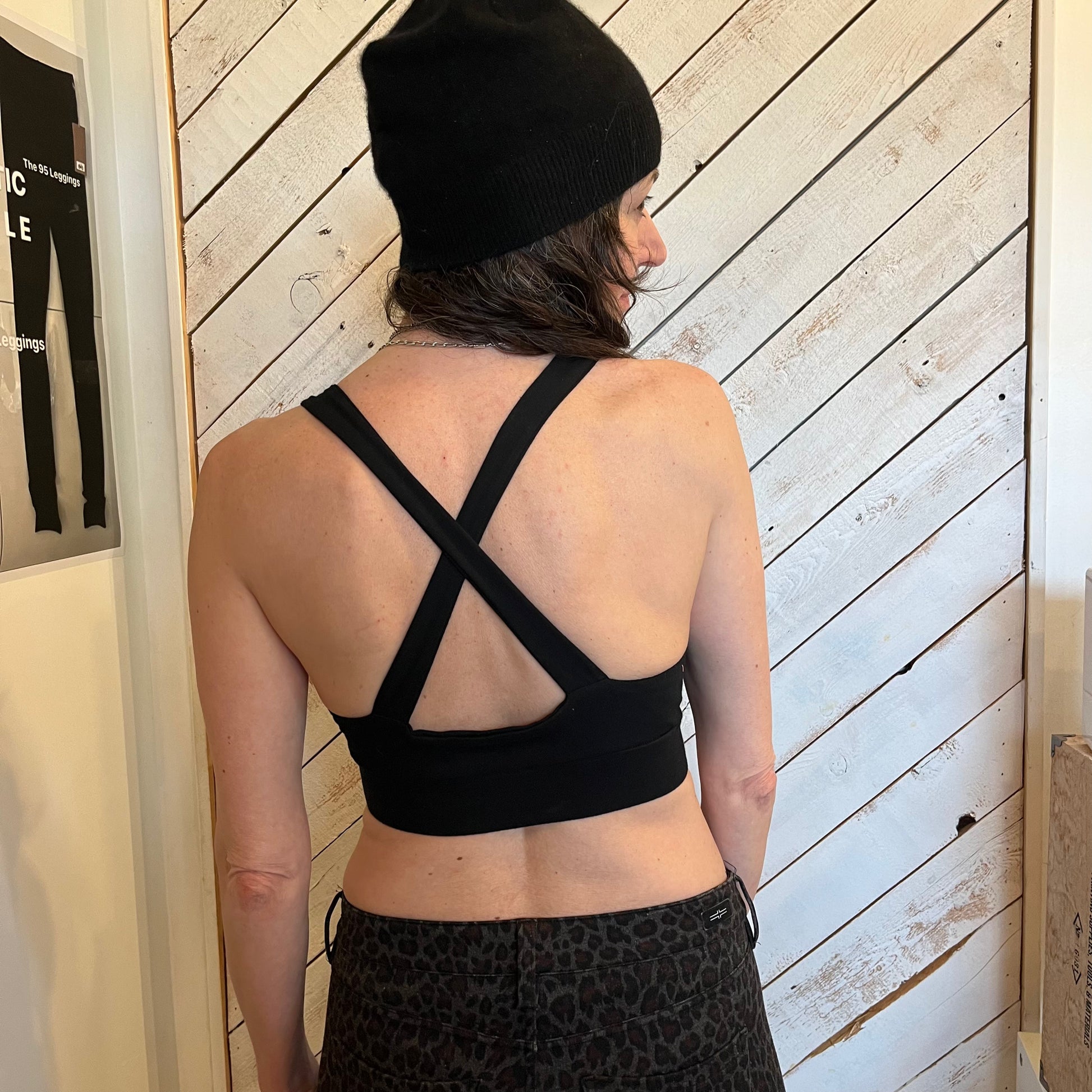 Out of the Box SALE Criss x Cross Bra Top | Emerald in L - Downtown Betty