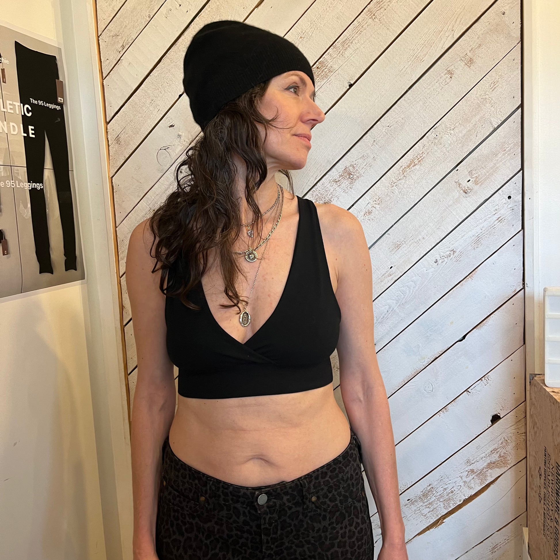 Out of the Box SALE Criss x Cross Bra Top | Emerald in L - Downtown Betty
