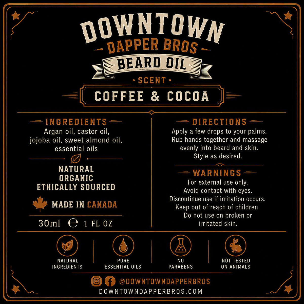 Dapper Dude Beard Oil | 2 for $50