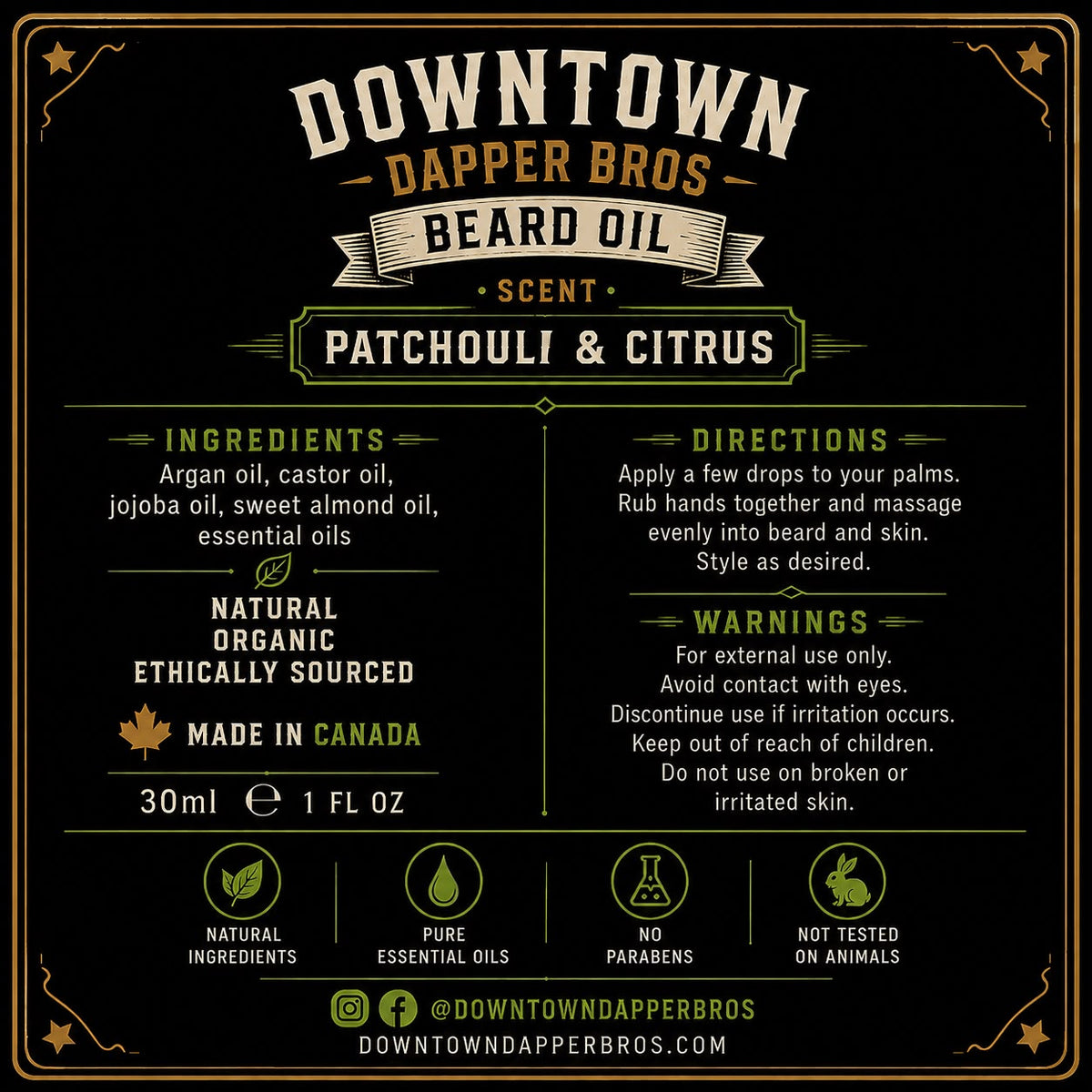 Dapper Dude Beard Oil | 2 for $50