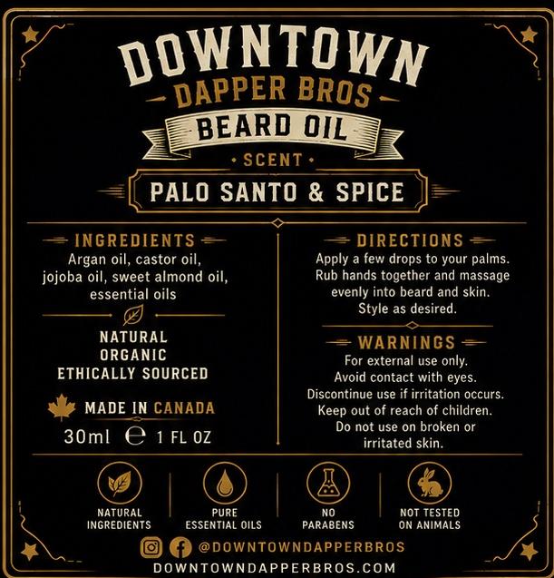 Dapper Dude Beard Oil | 2 for $50