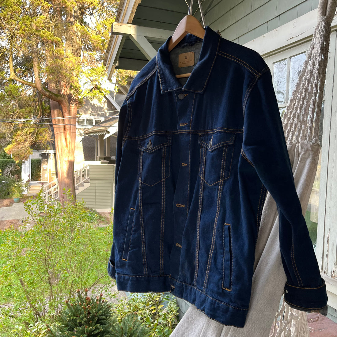 Earth Lovers Denim Jacket | Dark Denim - Downtown Betty