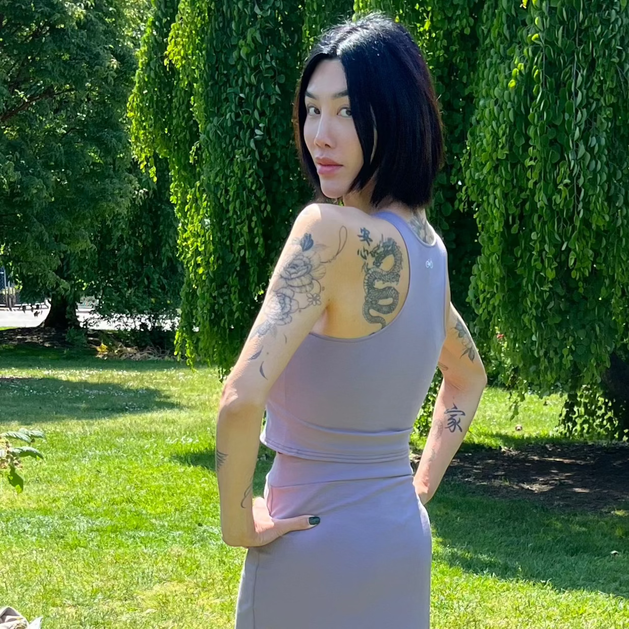 Deluxe High Crop Top - Downtown Betty