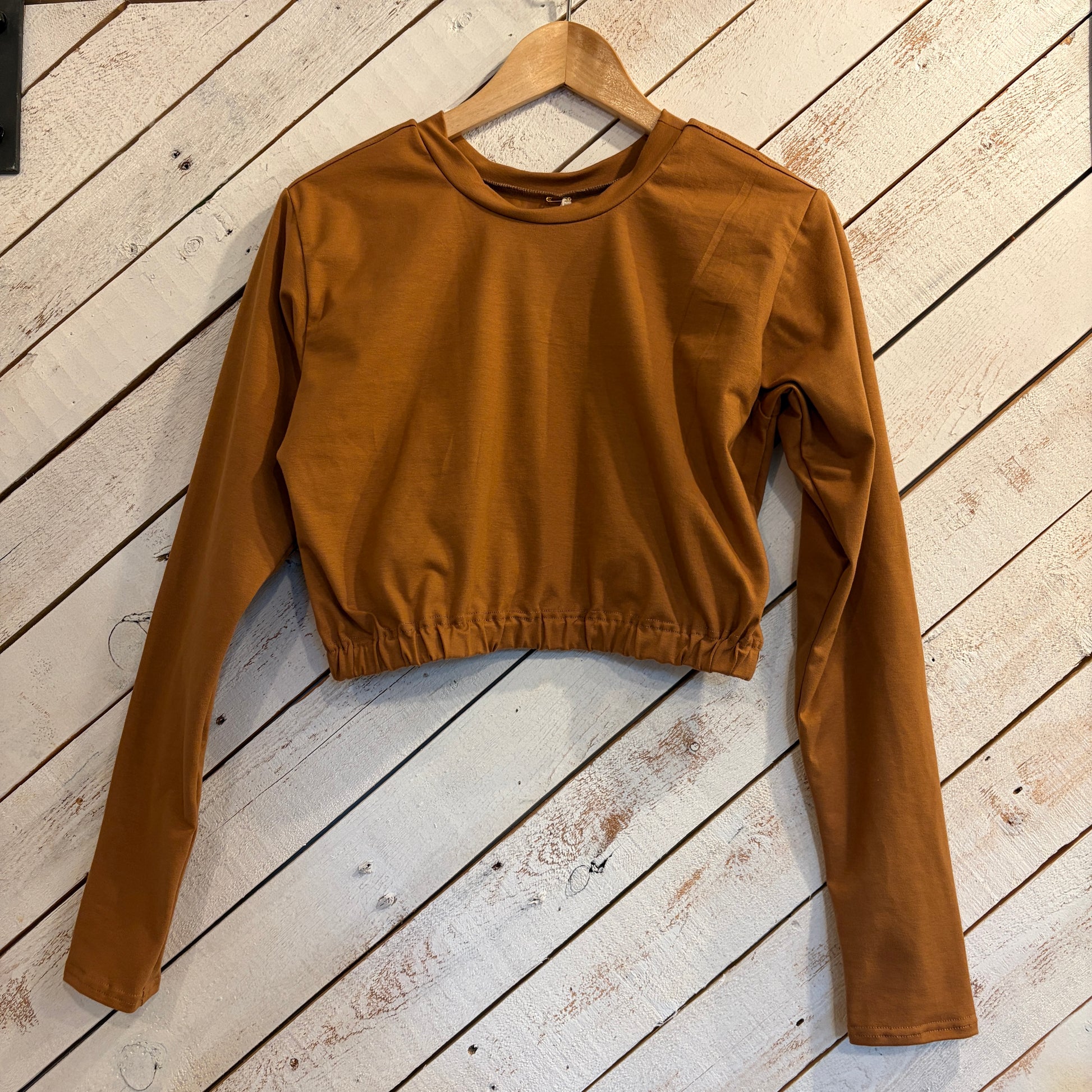 Longsleeve City Slicker Crop Top - Downtown Betty