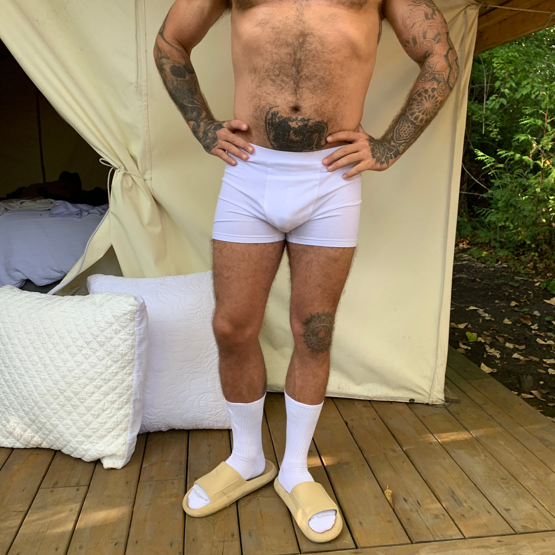 Out of the Box SALE Men's Boxer Briefs 3" inseam | Lavender Fields in  L - Downtown Betty