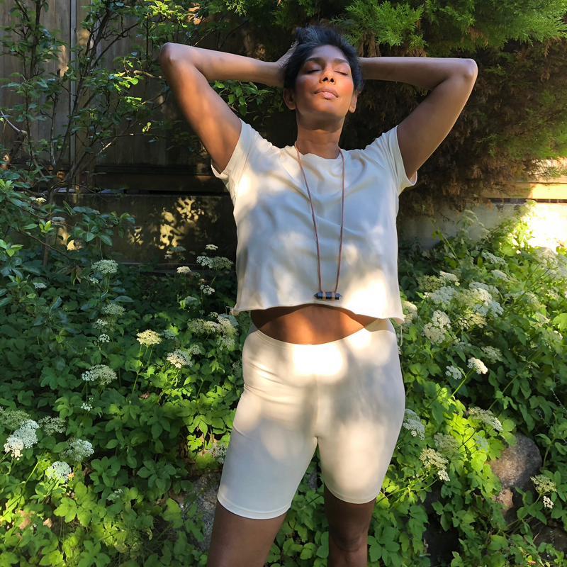 s/s cropt T + 95 Bike Shorts