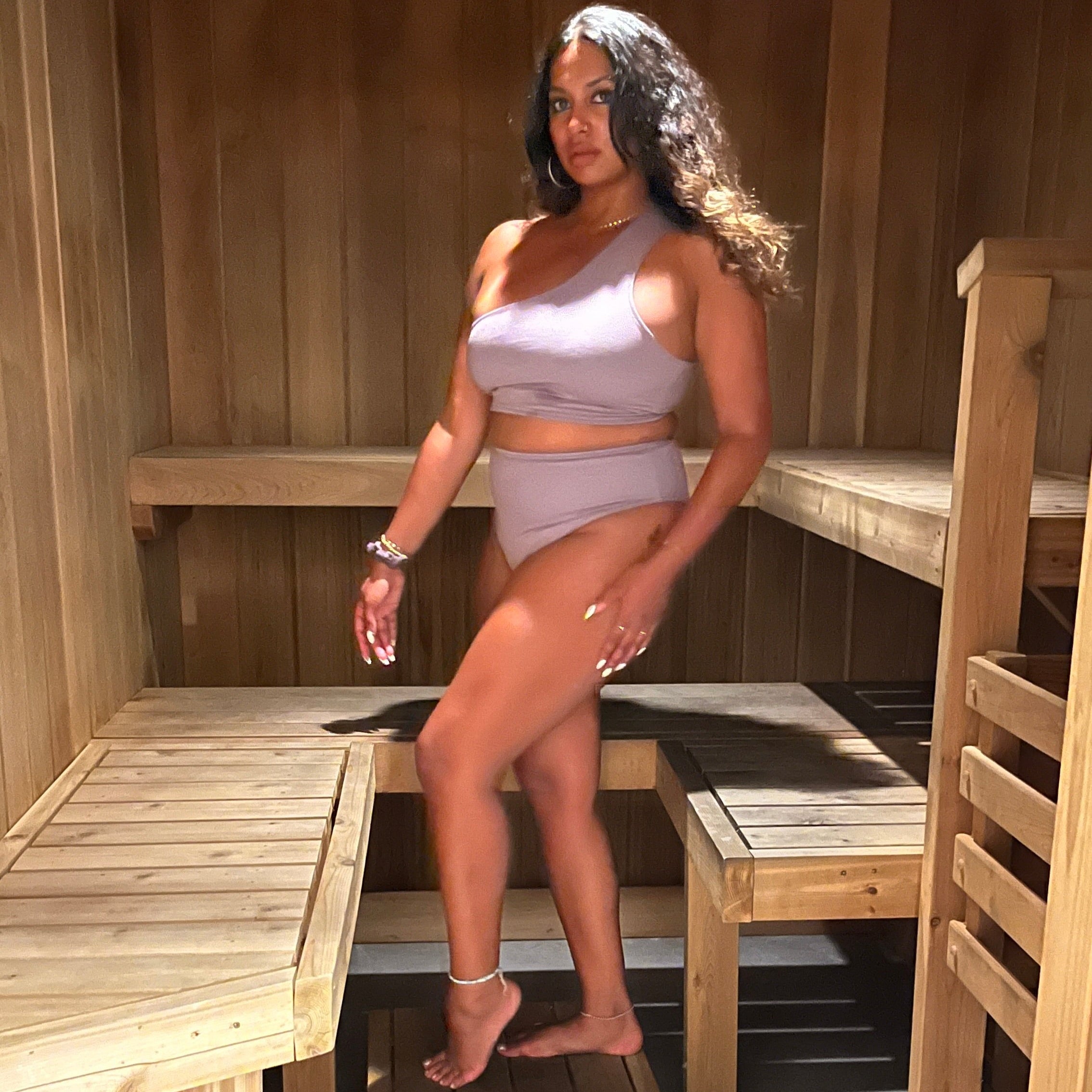 Sauna Suit | High-Waist Bikini Bottoms - Downtown Betty