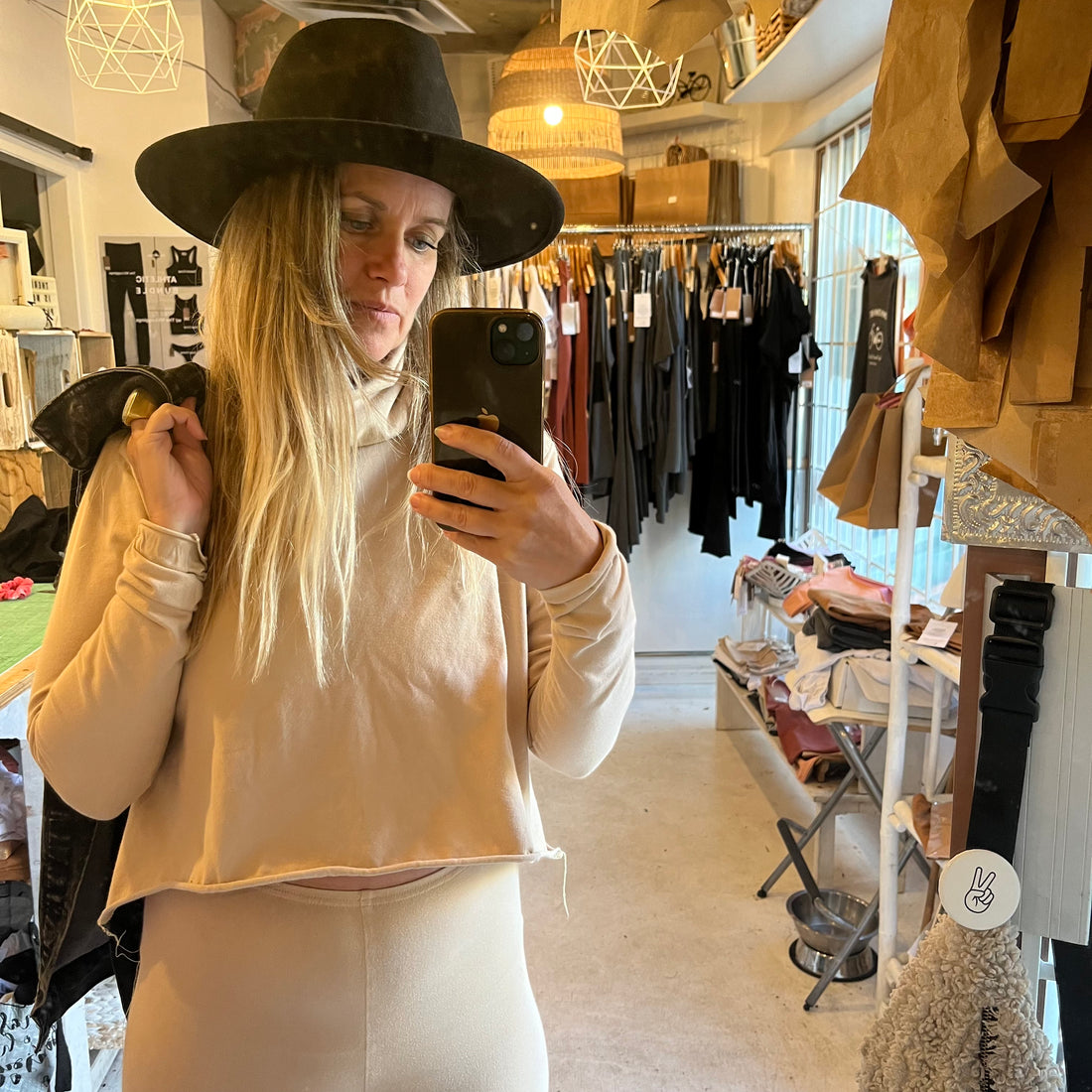 Boxy Crop Turtleneck - Downtown Betty