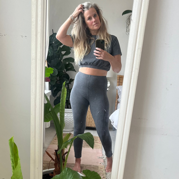 OUT of the BOX Wearhouse SALE Ankle Grazer Leggings | Thunder Cloud in XL - Downtown Betty