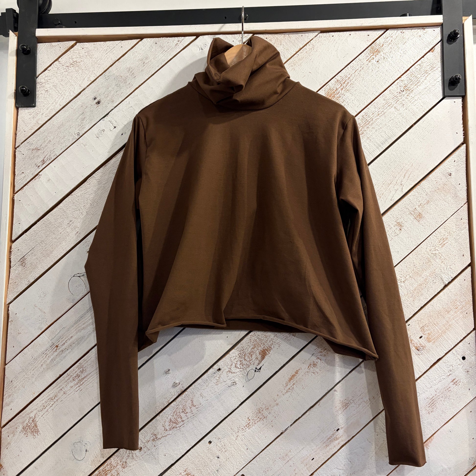 Boxy Crop Turtleneck - Downtown Betty