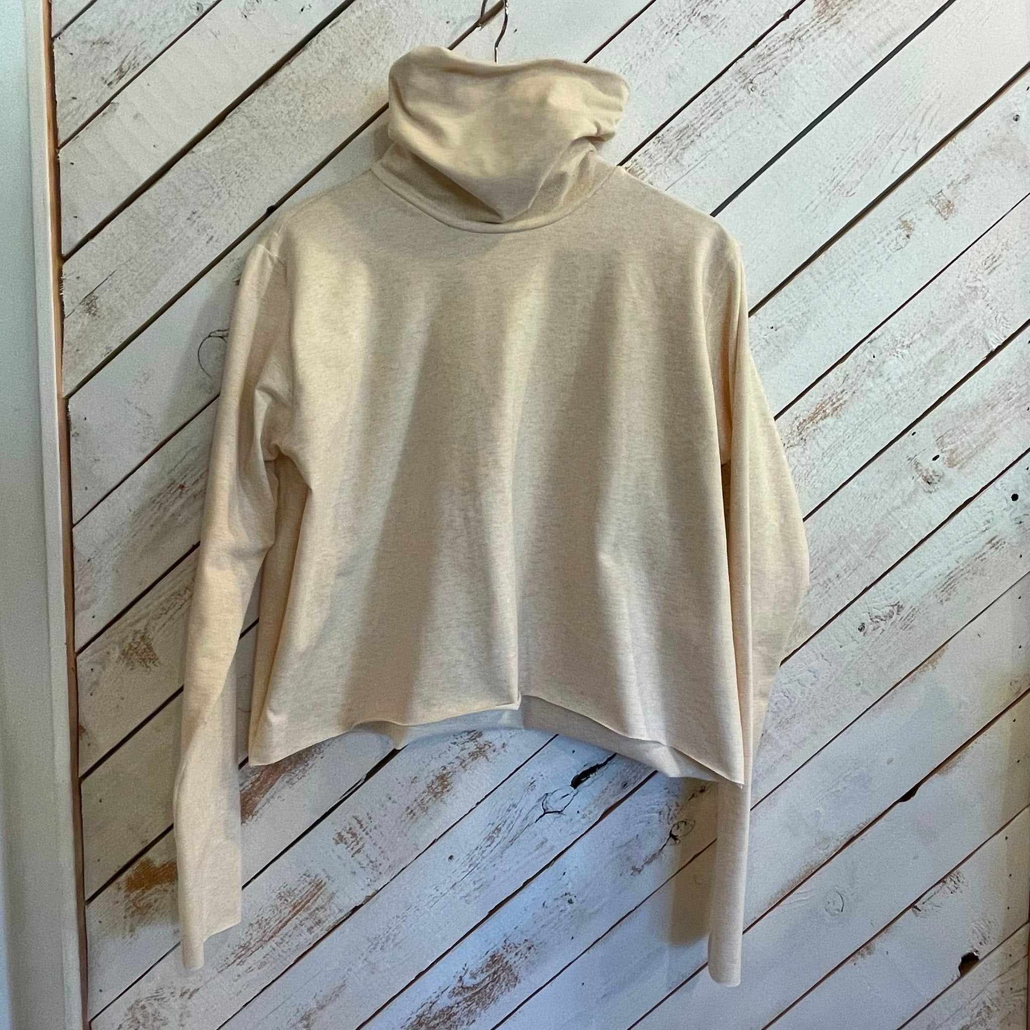 Boxy Crop Turtleneck - Downtown Betty