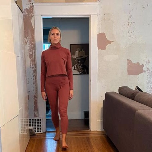 Boxy Crop Turtleneck - Downtown Betty