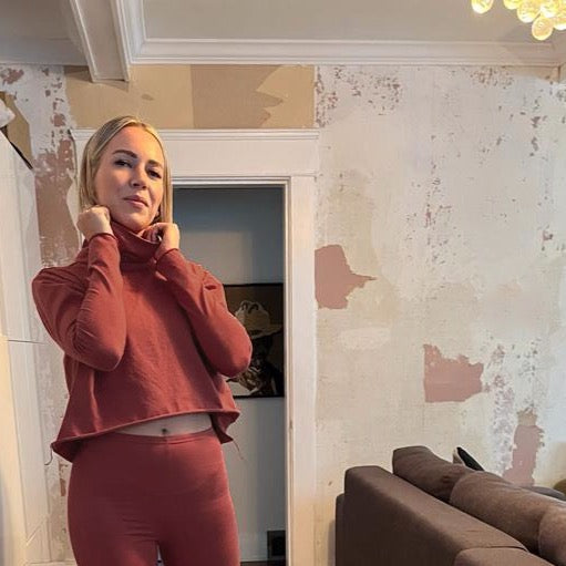 Boxy Crop Turtleneck - Downtown Betty
