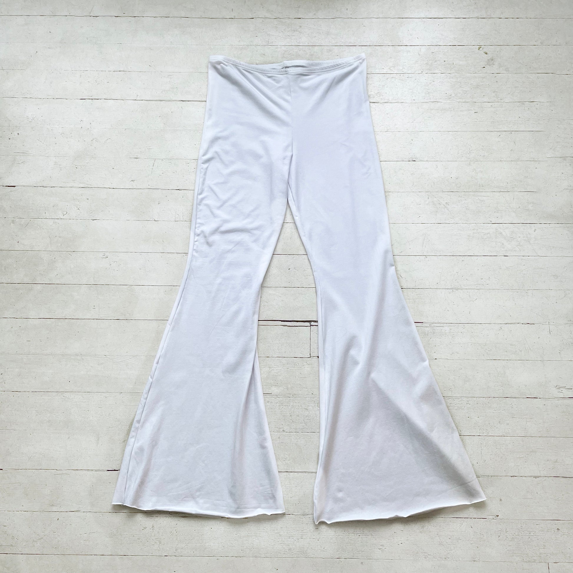 SALE Boho Bell Bottoms | Kundalini White - Downtown Betty