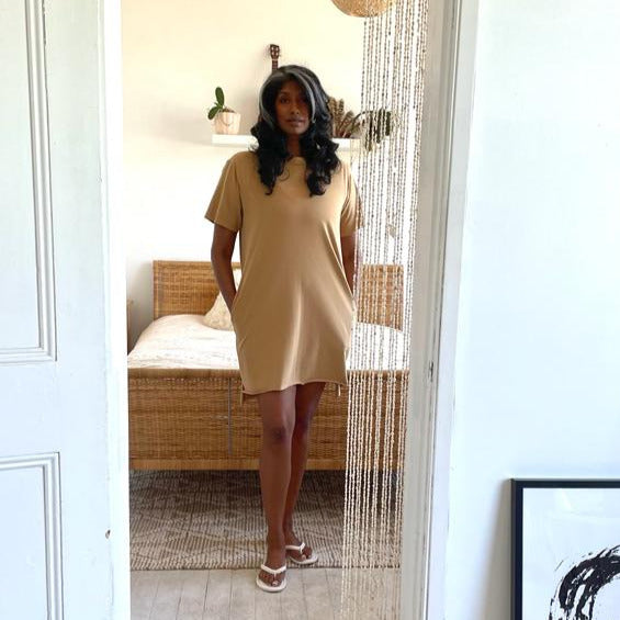 Into the Mystic T Dress - Downtown Betty
