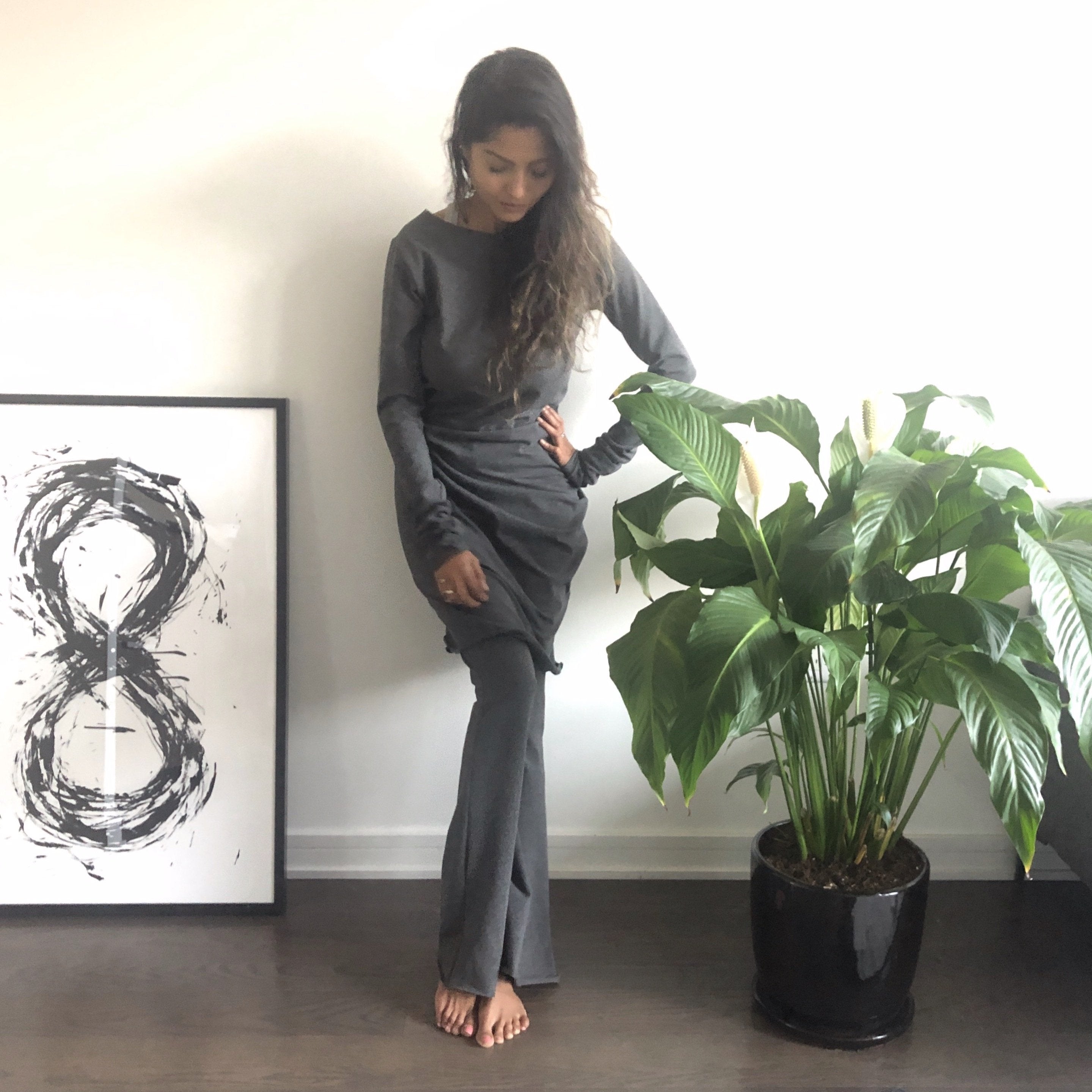 SALE Boho Bell Bottoms | Kundalini White - Downtown Betty